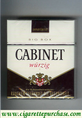 Cabinet Wurzig cigarettes big box